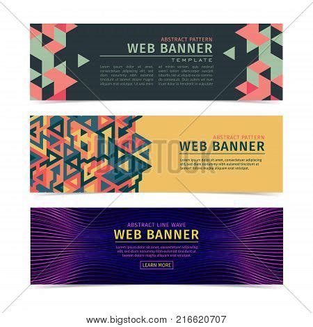 Set Web Banners Vector Photo Free Trial Bigstock