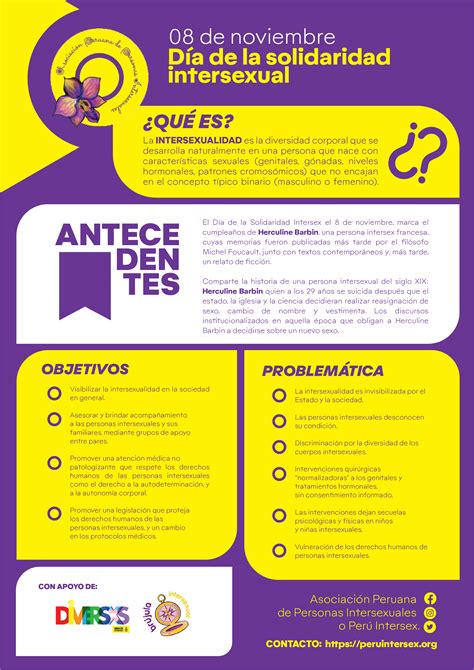 Día De La Solidaridad Intersexual Asociación Peruana De Personas