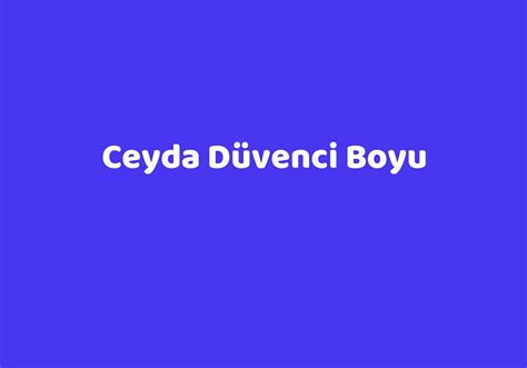 Ceyda D Venci Boyu Teknolib