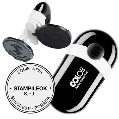 Stampila Firma Colop Pocket R Diametru Mm Stampile Ok