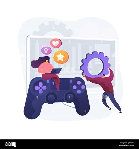 Computer Games Development Abstract Concept Vector Illustration Video Games Programming