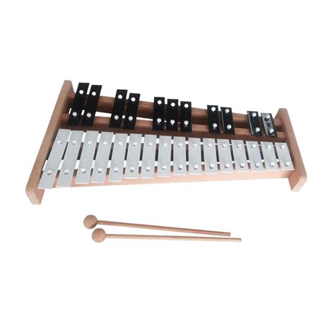 Instrumento Musical de xilófono Glockenspiel de 27 notas de percusión