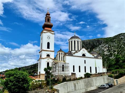 Holy Trinity Serbian Orthodox Cathedral In Mostar Federation Of Bosnia