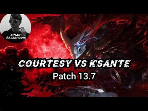 Courtesy Grandmaster Yasuo Vs K Sante Mid Patch Yasuo Gameplay