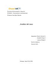 Analisis Del Caso Docx Escuela De Administraci N Y Negocios Ecm