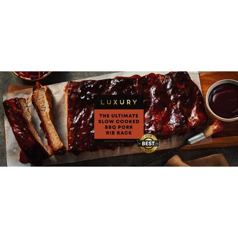 Iceland Luxury Ultimate Slow Cooked Bbq Pork Ribs 900g Luxury Meat And Poultry Iceland Foods