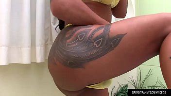 Shemale Rosy Pinheiro Jerks Her Dick While Using A Dildo XVIDEOS