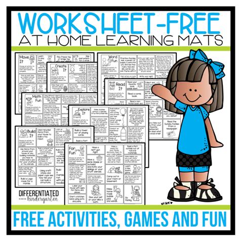 FREE 'Worksheet Free' At-Home Activities, Games and Ideas ...