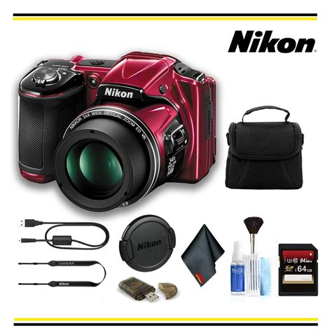 Nikon COOLPIX L830 Digital Camera (Red) Starter Bundle | Walmart en línea