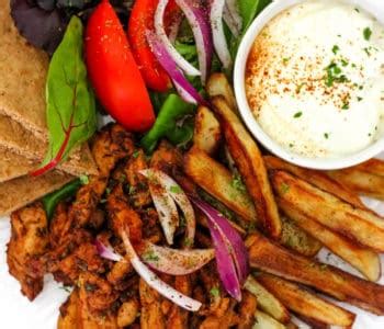 Healthy Greek Chicken Gyro Platter - Baked Ambrosia