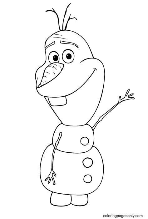 Dibujo De Olaf Frozen Para Colorear Dibujos Para Colorear Imprimir Gratis