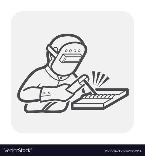 Welder Welding Icon Royalty Free Vector Image Vectorstock