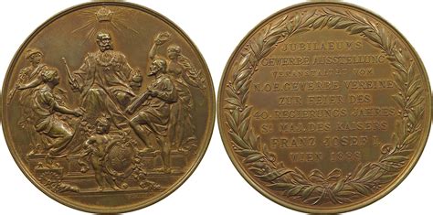 HAUS HABSBURG MEDAILLE 1888 FRANZ JOSEPH I 1848 1916 a d Jubiläums