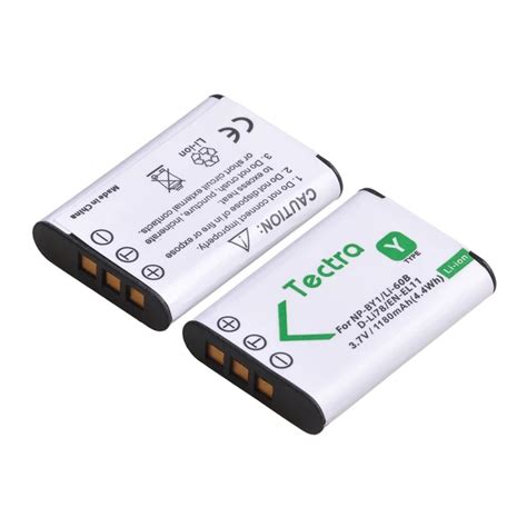 1180mAh NP BY1 EN EL11 NPBY1 Camera Replacement Battery For LI 60B DLI