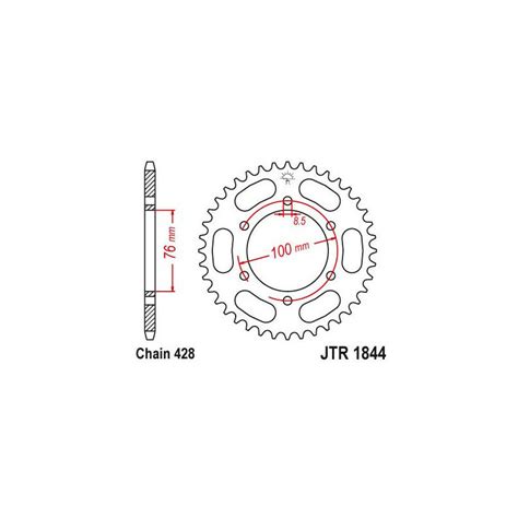 Couronne Acier Yamaha 428 48 Dents Similaire JTR1844 Made In