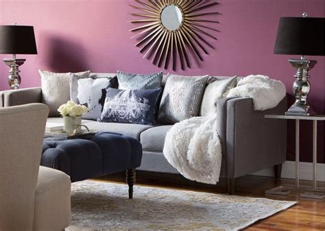 Stylish Throw Pillow Ideas For Grey Couches Glam Living Room