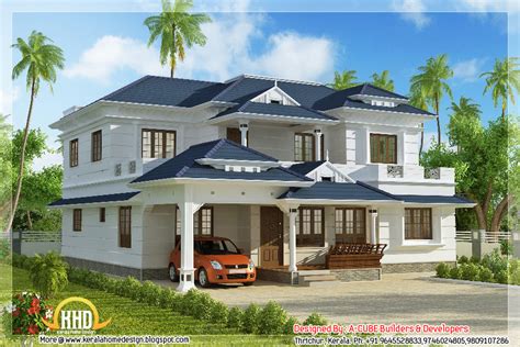 4 BHK Kerala style house elevation - 3074 Sq.Ft. | Indian Home Decor