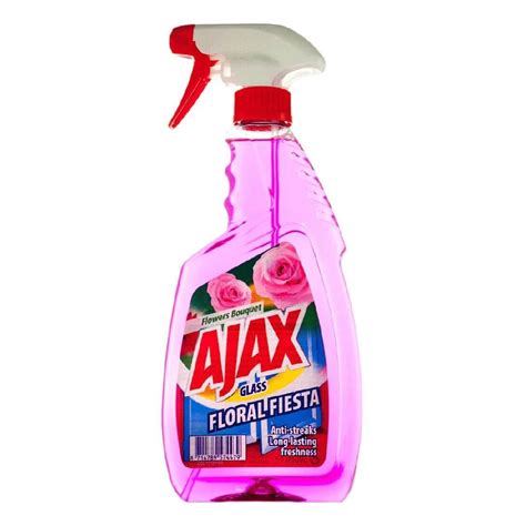 Solutie Geam Ajax Floral Fiesta Pink Pistol Cu Pulverizator Ml