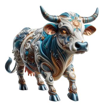 Photorealistic Cow D Illustration D Illustration Cow Black And