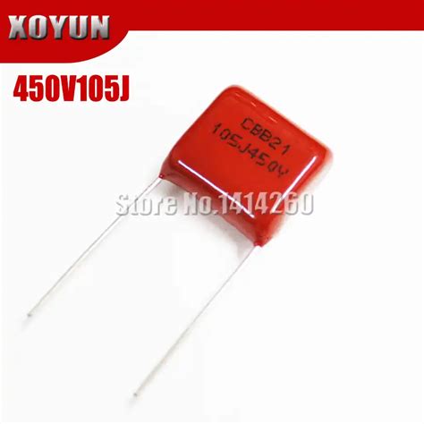 10pcs Cbb Capacitor 474 250v 474k 047uf 470nf P10 Cl21 Metallized