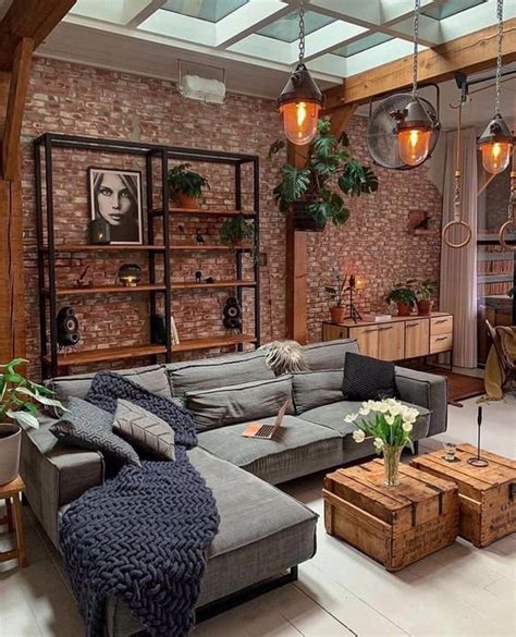 Stunning Industrial Living Room Ideas And Designs Renoguide Urban