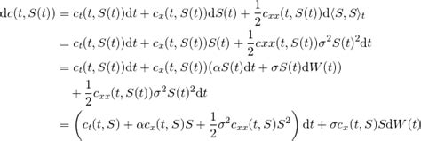 Derivation of Black-Scholes-Merton Formula – Sisi Tang