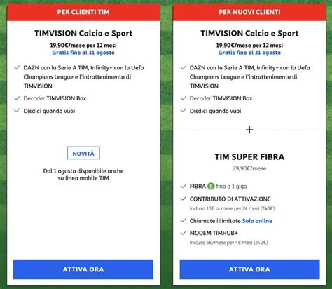 Tim Con Dazn Serie A E Champions League A 19 99 Euro Mese IGizmo It