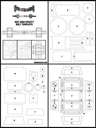 Ant Utility Belt Build Tutorial Utility Belt Paper Mechanics Space Pen