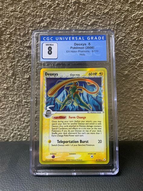 Pokemon Deoxys Delta Species EX Holon Phantoms 6 110 Holo CGC 8 Values