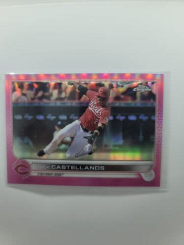 Nick Castellanos Topps Chrome Pink Refractor Ebay