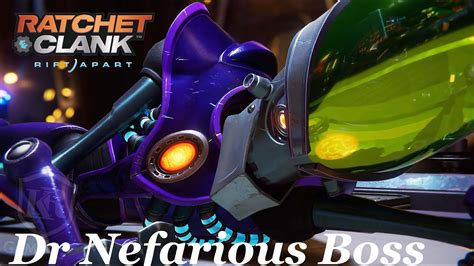 Ratchet And Clank Rift Apart Dr Nefarious Boss Fight First Youtube