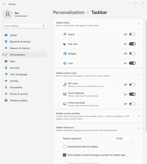 Windows Taskbar Settings - Sharon's Shortcuts