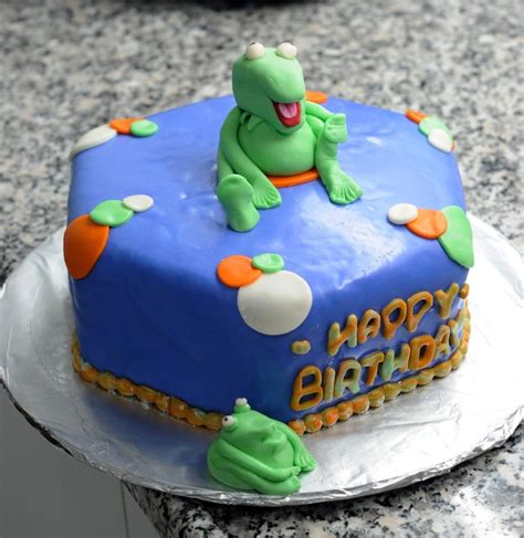 Kermit Birthday Cake - CakeCentral.com