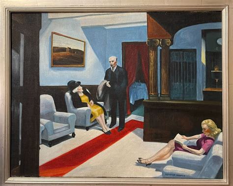 AMERICAN ARTIST. Edward Hopper. Hotel Lobby. 1943. American Artist