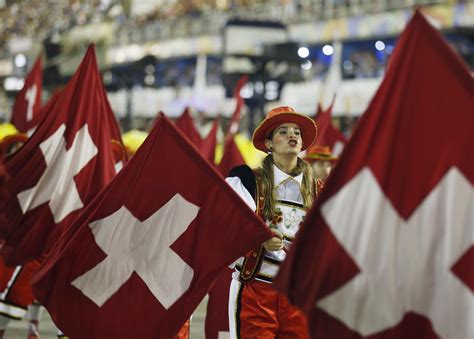 A Reveler From The Unidos Da Tijuca Samba School Participates In The