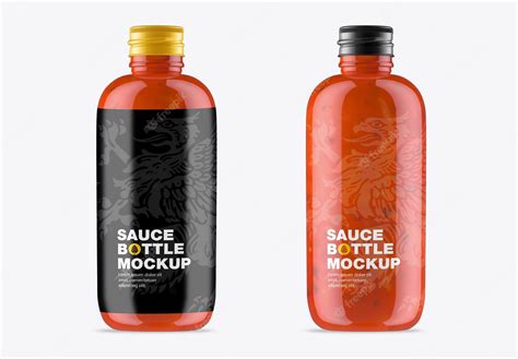 Premium Psd Sauce Bottle Mockup