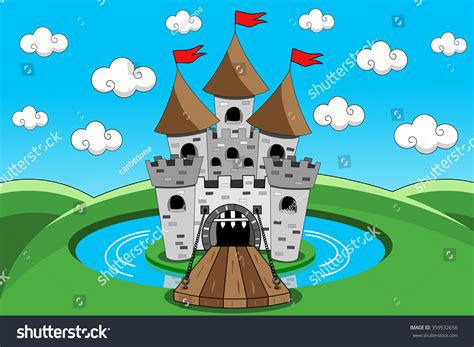 125 Cartoon castle moat Images, Stock Photos & Vectors | Shutterstock