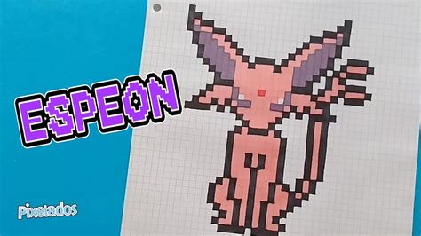 Como Dibujar Espeon Pixel Art Pixelados Youtube