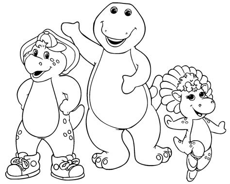 Barney and Friends coloring page - Coloring Pages 4 U