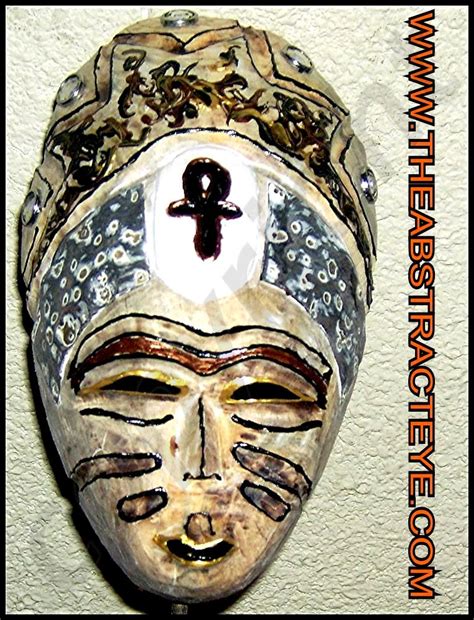 wood masks  abstract eye