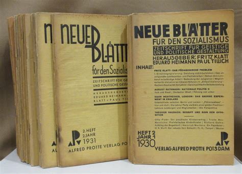 Neue Blätter für den Sozialismus Buch antiquarisch kaufen