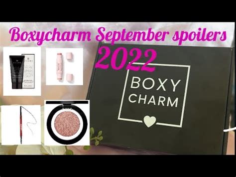 Boxycharm September 2022 Base Premium Luxe Boxycharm