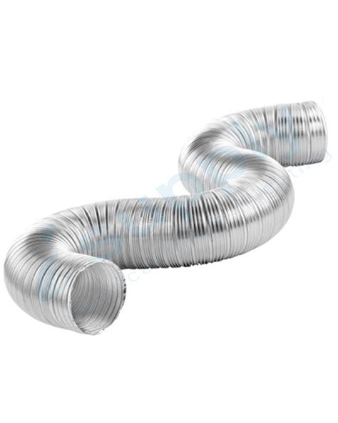 6 150mm Flexible Ducting 6M Dual Aluminum Ventilation Foil Silver