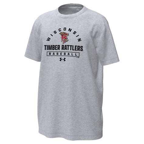 Timber Rattlers Under Armour Youth Mod Gray Tech Stretch Tee