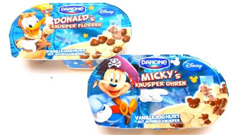 Disney Donalds And Mickeys Danone Vanilla Yogurt With Crispy Chocolate