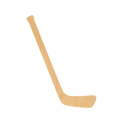 Hockey Stick Laser Cut Out Wood Shape Craft Supply Etsy