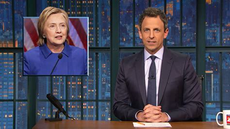 Watch Late Night With Seth Meyers Highlight Hillary Clinton Gets