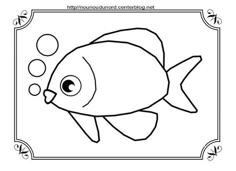 Poisson Coloriage Pour Gommettes Et En Couleur