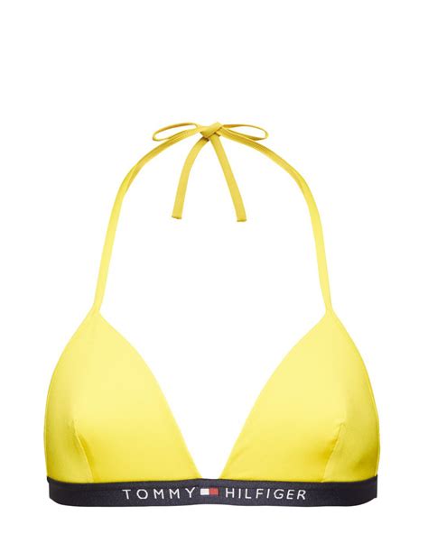 Haut De Bikini Jaune Triangle Tommy Hilfiger Pallas Cuir