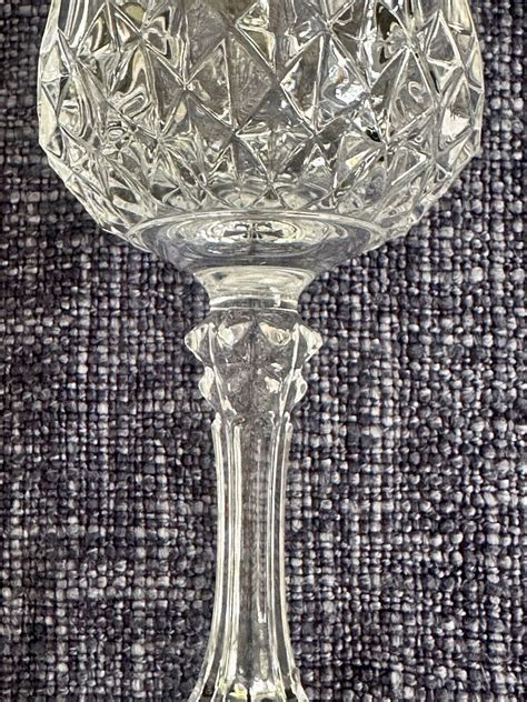 Cristal D Arques Durand Longchamp WINE WATER GOBLET GLASSES 18cms